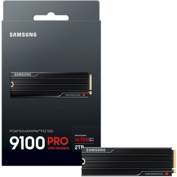 Samsung 9100 PRO Heatsink SSD M.2 – 2TB - SSD - Obrázok 81QF000N01