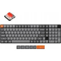 Keychron K17 Max QMK Gateron Low Profile Red herná klávesnica (US) čierna - Klávesnice