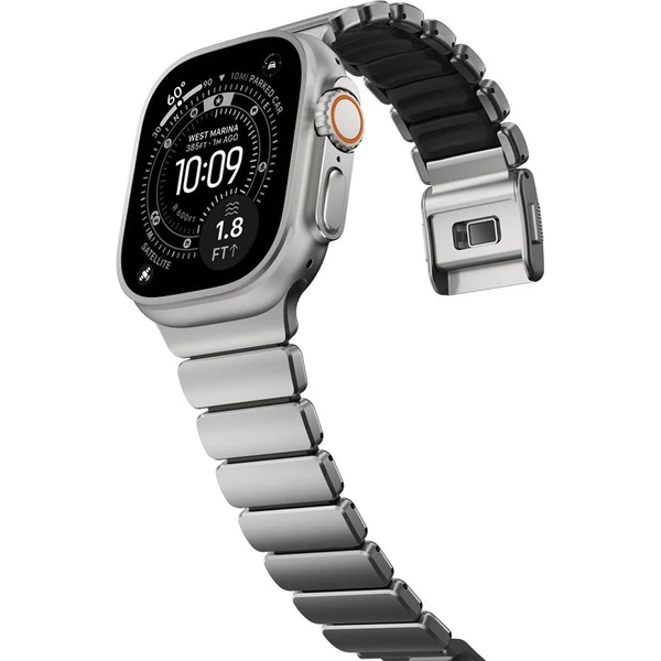 Náramok Nomad Stratos Band FKM pre Apple Watch 45/46/49mm Natural Titanium/Black - Remienky - Obrázok 81a89ab592734e64afa38e2f294bb51b