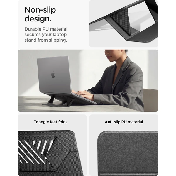 Spigen Slim Fold Laptop Stand LD201-S6 stojan čierny - Stojany - Obrázok 81adff03cd8647029ce3adccfbde2d8f