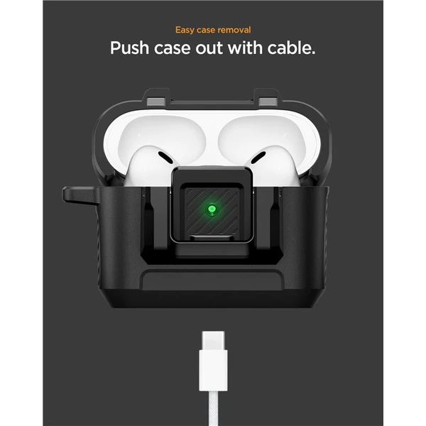 Spigen Lock Fit puzdro AirPods Pro 3 matte black - Puzdra - Obrázok 81da9c22fb194a4dbb1b1763a161c270