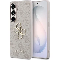 Guess PU 4G Kovové logo kryt Samsung Galaxy S26 ružový - Puzdra