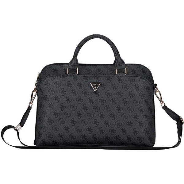 Guess PU 4G Triangle Logo taška na notebook 13-15" čierna - Crossbody - Hlavný obrázok