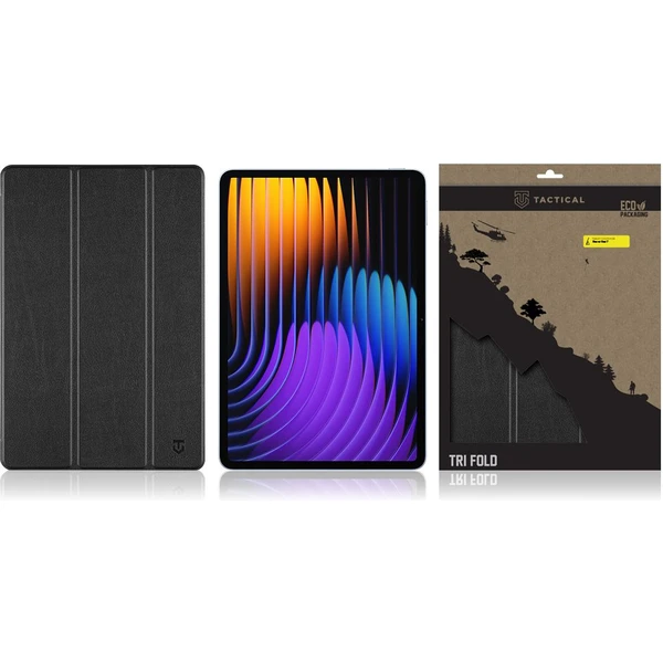 Tactical Book Tri Fold Puzdro pre Xiaomi Pad 7 Black - Puzdra - Obrázok 821ec31799a34506b9f36fb80f3f8f57