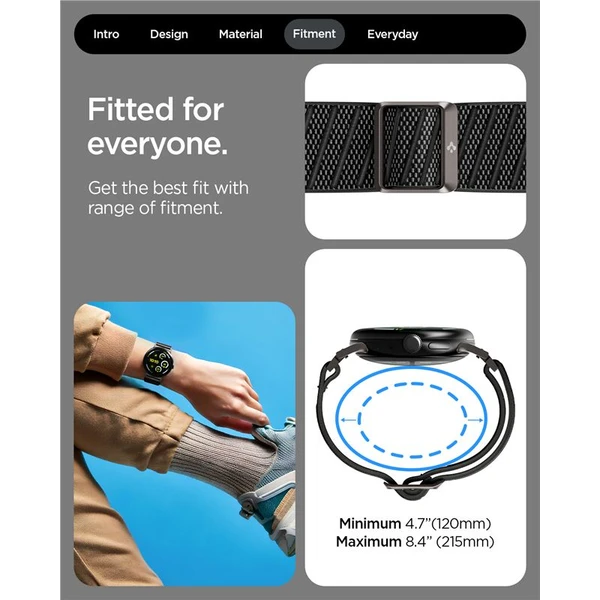 Spigen Lite Fit X Band remienok Google Pixel Watch 4/3/2/1 (41mm) čierny - Remienky - Obrázok 82217277a98f44daa8f934e92f03bcf1