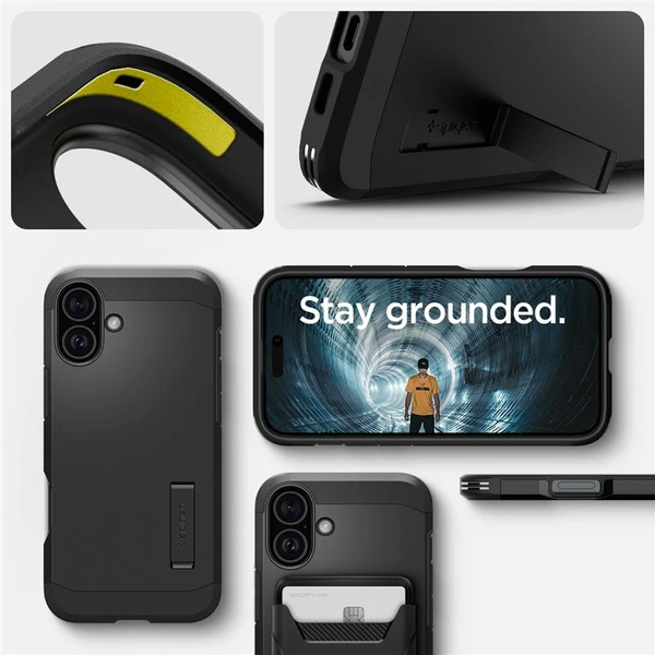Spigen Tough Armor MagSafe kryt iPhone 16 black - Puzdra - Obrázok 8224ae25312d42e1b2af70cba00fe7a1
