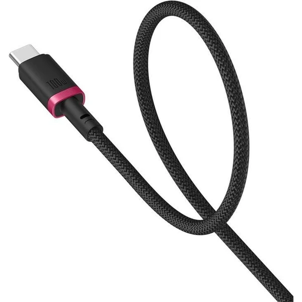 Baseus Dura USB-C/USB-C napájací kábel 100W 1m červeno/čierny - Káble a redukcie - Obrázok 822R000K01