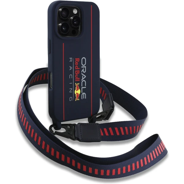 Oracle Red Bull Racing Silicone Vertical Logo MagSafe zadný kryt + Crossbody popruh iPhone 16 Pro Ma - Puzdra - Obrázok 823a47cd45144070a4723f23a692aabd