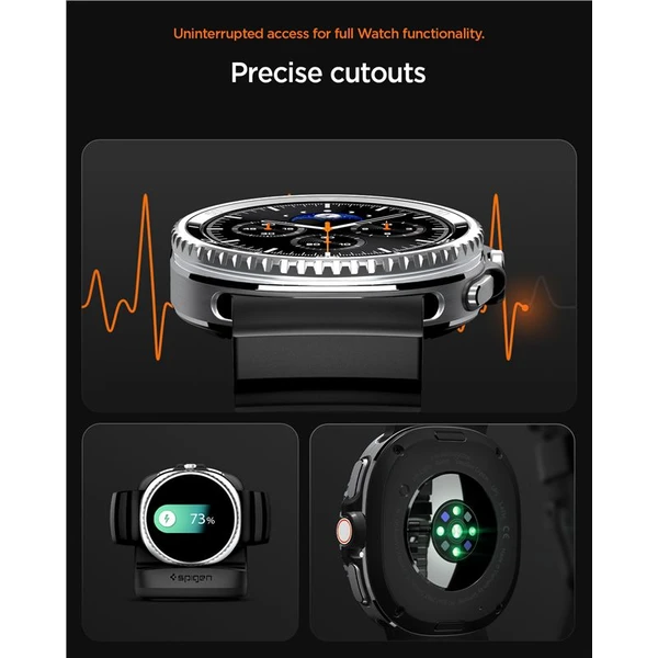 Spigen Silicone Band remienok Samsung Galaxy Watch8/Classic 46mm/44mm/40mm čierny - Remienky - Obrázok 824695c2280b4dc1a887ce4ac851cad1