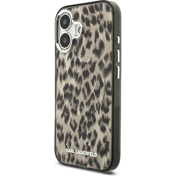 Karl Lagerfeld IML Leopard MagSafe Zadný Kryt pre iPhone 17 hnedý - Puzdra - Obrázok 825919eea8b140749d41347fef424a6c