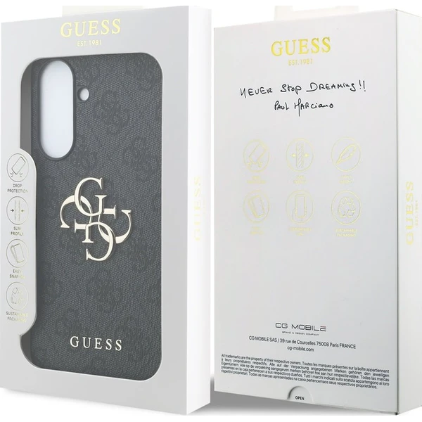Guess PU 4G Metal Logo kryt Samsung Galaxy A37 šedý - Puzdra - Obrázok 825b58d811584fdfa801a642a6bfc0b6