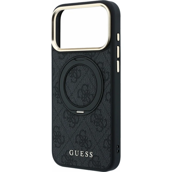 Guess PU 4G Ring Stand MagSafe Zadný kryt pre iPhone 18 Pro Black - Puzdra - Obrázok 8271087b50b14c2da552a7391dfc9bbe