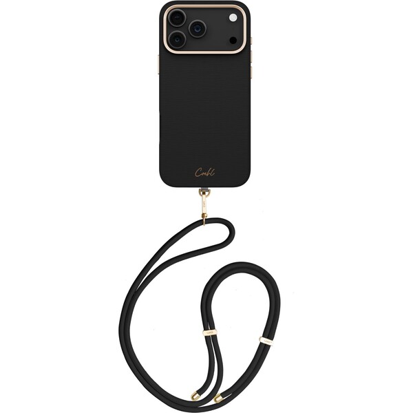 UNIQ Coehl Mirelle MagSafe kryt s pútkom iPhone 17 Pro Max Ebony