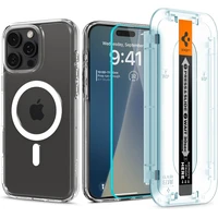 Spigen Ultra Hybrid MagSafe kryt + Glass TR EZ Fit Pack sklo iPhone 16 Pro Max white/clear - Puzdra