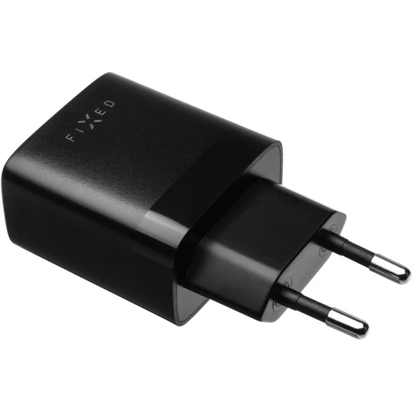 FIXED nabíjačka s USB-A/USB-C káblom, 1 m, 17W, čierna - Nabíjačky - Obrázok 828c68121660432c86627ea6c446a38f