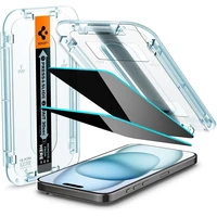 Spigen Glass tR EZ Fit HD (Privacy) tvrdené sklo iPhone 15/16 číre - Ochranné fólie a sklo