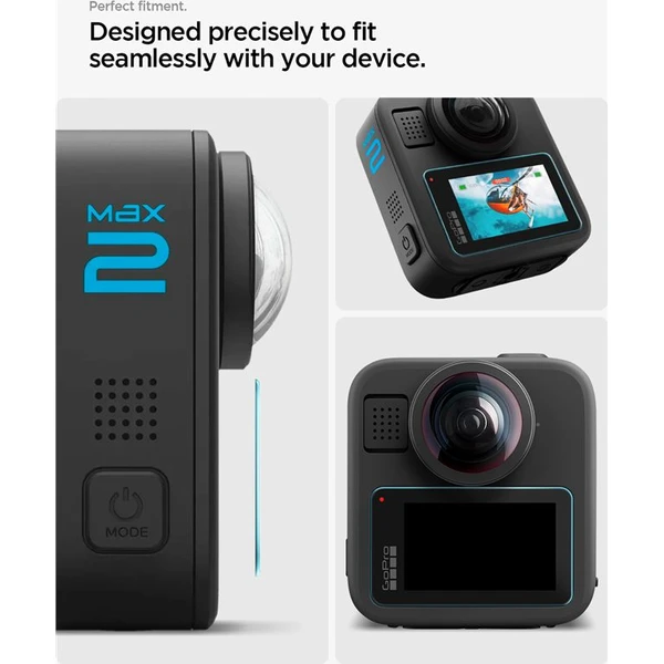 Spigen Glass tR Slim tvrdené sklo 2 balenie GoPro MAX 2 - Ochranné fólie a sklo - Obrázok 82921f09c58742c087bc9445e5bea31b