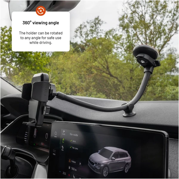 FIXED Iconiq Flex XL univerzálny držiak do auta na sklo alebo na palubnú dosku čierny - Držiaky - Obrázok 829ca14fc46c4392b78ff4147b9ea915