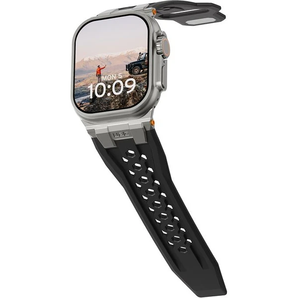 UAG Monarch Strap remienok Apple Watch 49/46/45/44/42mm čierny/titán - Remienky - Obrázok 829f6bb5995c438bb62a405e0f89f80e