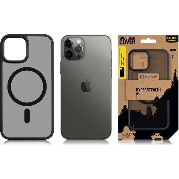 Tactical MagForce Hyperstealth kryt iPhone 12/12 Pro Asphalt - Puzdra - Obrázok 82G1000701