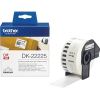 Brother DK-22225 papierová rolka čierna na bielej šírka 38 mm - Pásky pre štítkovače