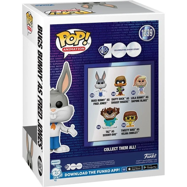 Funko POP! & Tee Box: WB100- Bugs ako Fred (Flocked) L - Darčekové sady - Obrázok 82L3000P01