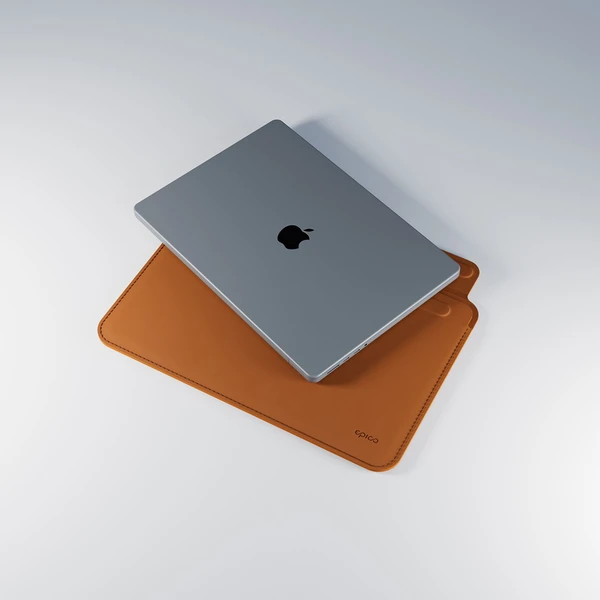 Epico kožené púzdro pre Macbook Pro 13,3"/Air 13"/Air 13,6" hnedé - Puzdra - Obrázok 82LL000K01