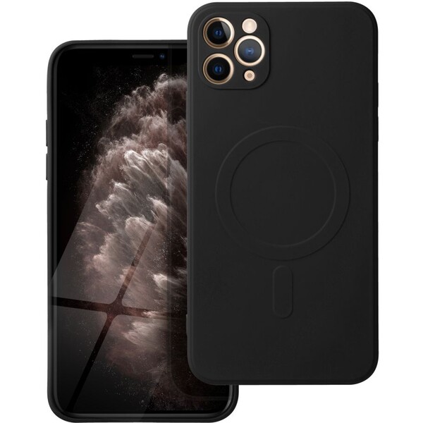 Smarty Mag silikónový kryt s MagSafe iPhone 11 Pro Max čierny