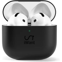 iWant silikónové puzdro pre AirPods 4/4 (ANC) čierne - Puzdra