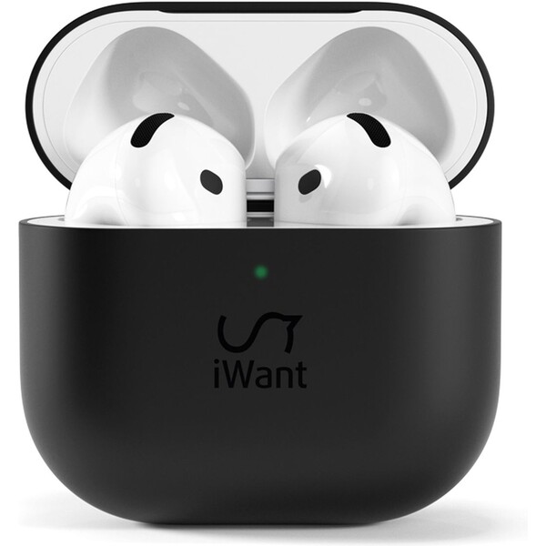 E-shop iWant silikónové puzdro pre AirPods 4/4 (ANC) čierne