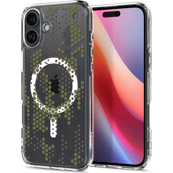 Spigen Ultra Hybrid MagSafe kryt iPhone 16 digital camo - Puzdra - Hlavný obrázok