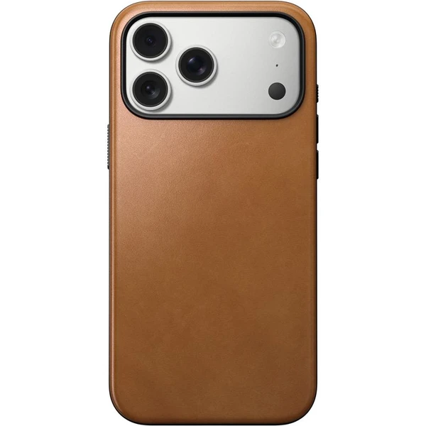 Nomad Modern Leather Case MagSafe kožený kryt iPhone 17 Pro Max English Tan - Puzdra - Obrázok 82bf028de7df4fbaafe1da5eb0373246