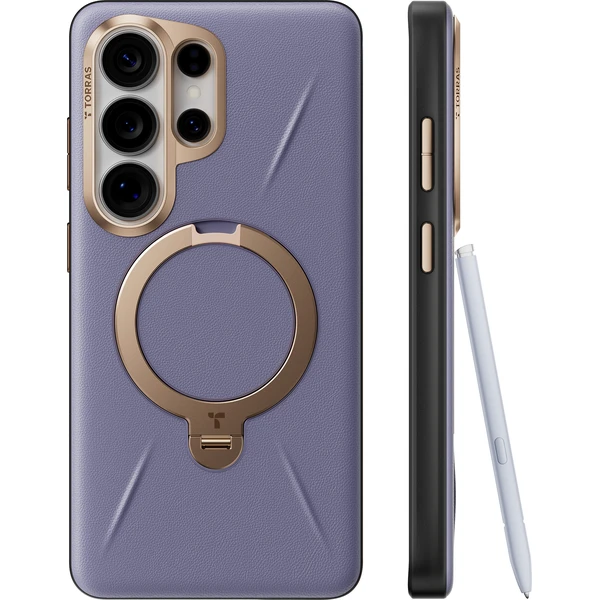 Torras Ostand Q3 VegSkin MagSafe kryt Samsung Galaxy S26 Ultra tmavofialový - Puzdra - Obrázok 8304a1a68b17416babf23bad0b455a0d