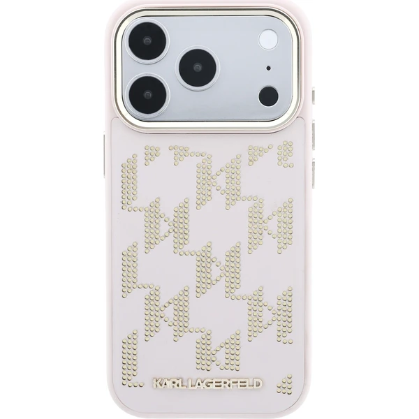 Karl Lagerfeld PU Perforated Monogram MagSafe Zadný Kryt pre iPhone 17 Pro Max Pink - Puzdra - Obrázok 836f27ec25a34cf7be12bb294ceb1ed6
