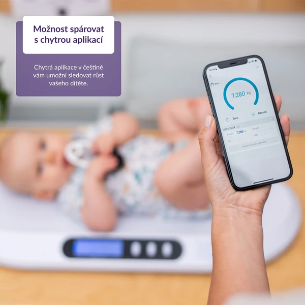 TrueLife BabyScale B5 BT dojčenská váha - Inteligentné váhy - Obrázok 8372422f88b64367bd98766f90ceb5d6