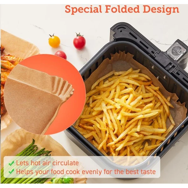 Cosori Papierové formy pre teplovzdušné fritézy 100ks - Fritézy - Obrázok 837bd231d0f3453ba9662f2f49d9d71f