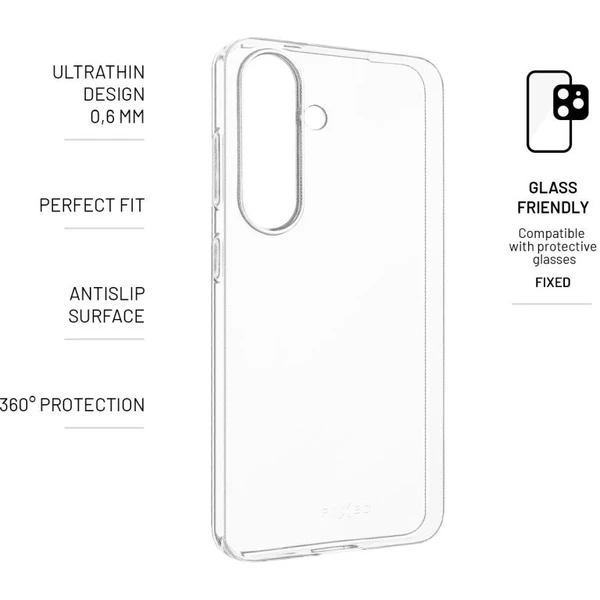 FIXED Story Slim TPU kryt Samsung Galaxy S25, 0,6 mm číry - Puzdra - Obrázok 838985fb4c5044688a677a4b2207d06a