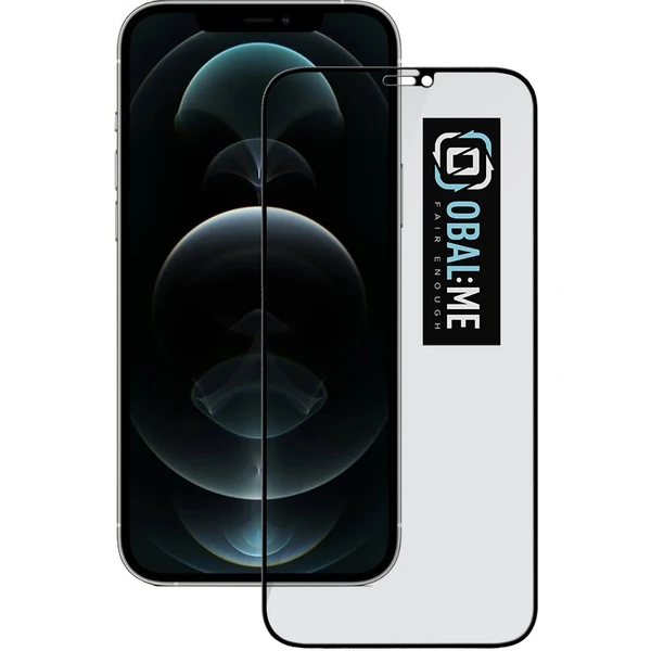 OBAL:ME Privacy 5D tvrdené sklo Apple iPhone 12 Pro Max čierne - Ochranné fólie a sklo - Hlavný obrázok