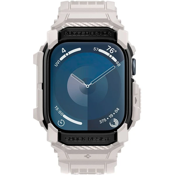 Spigen Rugged Armor Pro remienok s puzdrom Apple Watch 10/11 (46mm) béžový - Remienky - Obrázok 83980452327f43a0881843900979e517