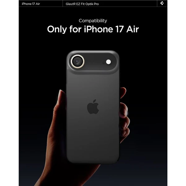 Spigen Glass TR EZ Fit Optik Pro skla iPhone Air gold (2 ks) - Ochranné fólie a sklo - Obrázok 839c62871b6241bfbff2f307b71548f9