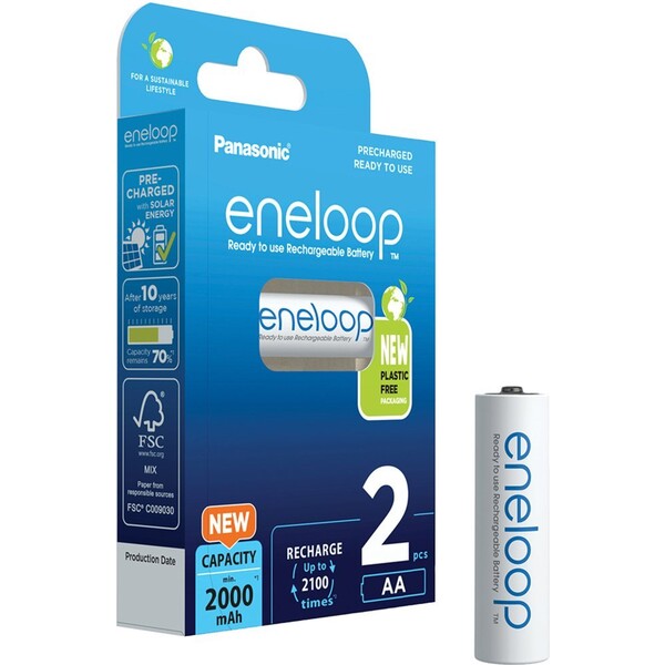 Panasonic Eneloop AA nabíjacia batéria 2000 mAh (2ks)