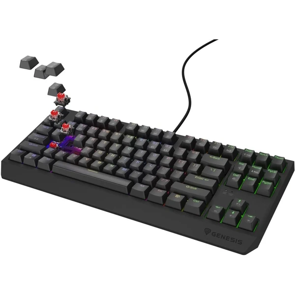 Genesis THOR 230 TKL RGB mechanická klávesnica čierna Outemu Red - Klávesnice - Obrázok 83I5000O01