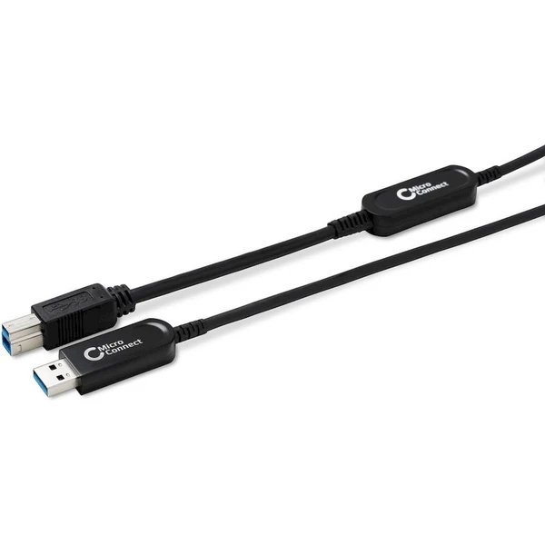MicroConnect Premium Optický vláknový kábel USB-A/USB-B optický kábel 15m čierny - Káble a redukcie - Hlavný obrázok