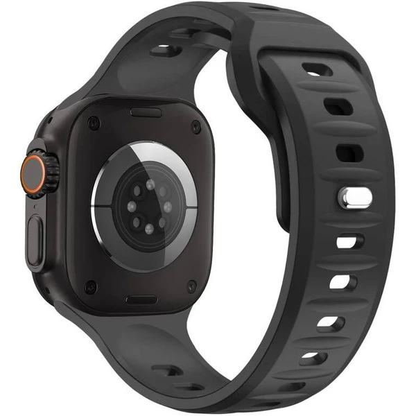 CubeNest Premium Silicon Band remienok Apple Watch 42-49 mm čierny - Remienky - Obrázok 83UD000O01