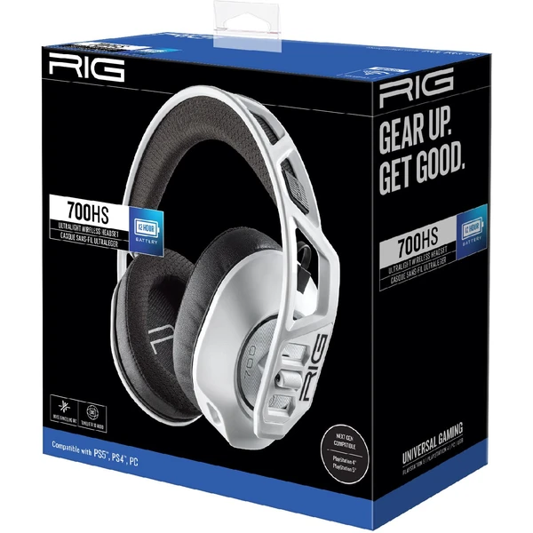 Nacon RIG 700HS bezdrôtový herný headset pre PS5/PS4 biely - Slúchadlá - Obrázok 83X0000N01