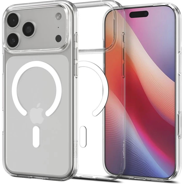 Spigen Liquid Crystal MagSafe kryt iPhone 17 Pro clear white - Puzdra - Hlavný obrázok