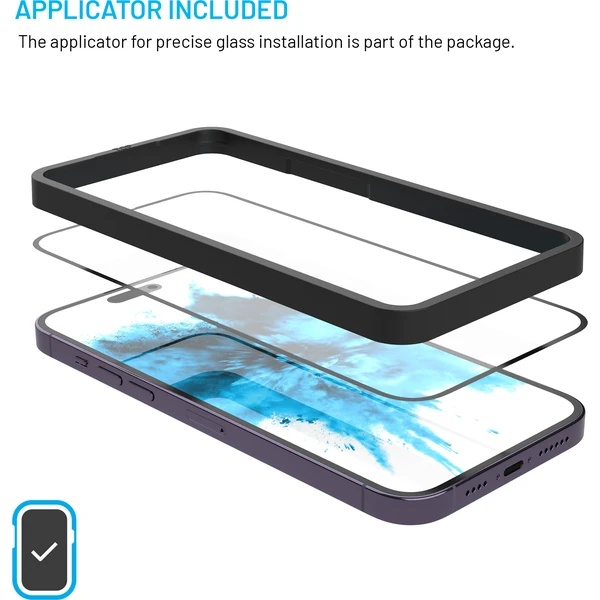 FIXED 2,5D Full-Cover ochranné sklo s aplikátorom Xiaomi Redmi A7 Pro 4G, 2 ks, čierne - Ochranné fólie a sklo - Obrázok 83b7b6f210fe49ba93706981e28629d8
