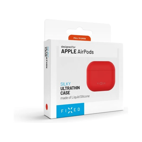 FIXED Silky silikónové púzdro pre Apple AirPods 4 červené - Puzdra - Obrázok 83bfa57b93e24f40a230e3ac3aaa6093