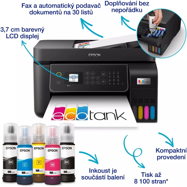 Epson EcoTank L5310 tlačiareň (záruka na 5 rokov po registrácii) - Tlačiarne - Obrázok 83c3f0aca8b34dbda5dba8ea125948cc