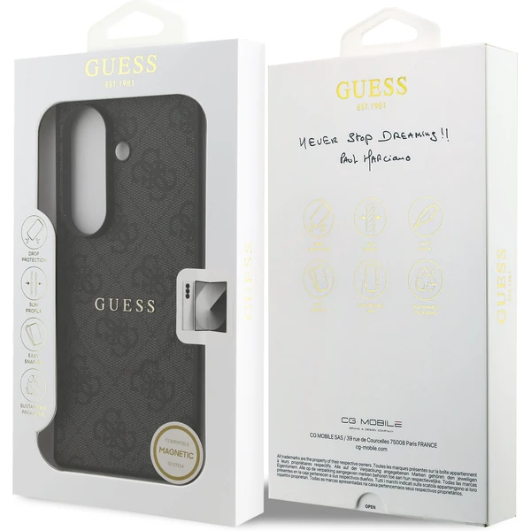 Guess PU Leather 4G Colored Ring Magnetic kryt Samsung Galaxy Z Fold 7 čierny - Puzdra - Obrázok 83d3969f2cdb466799842a24342543b6